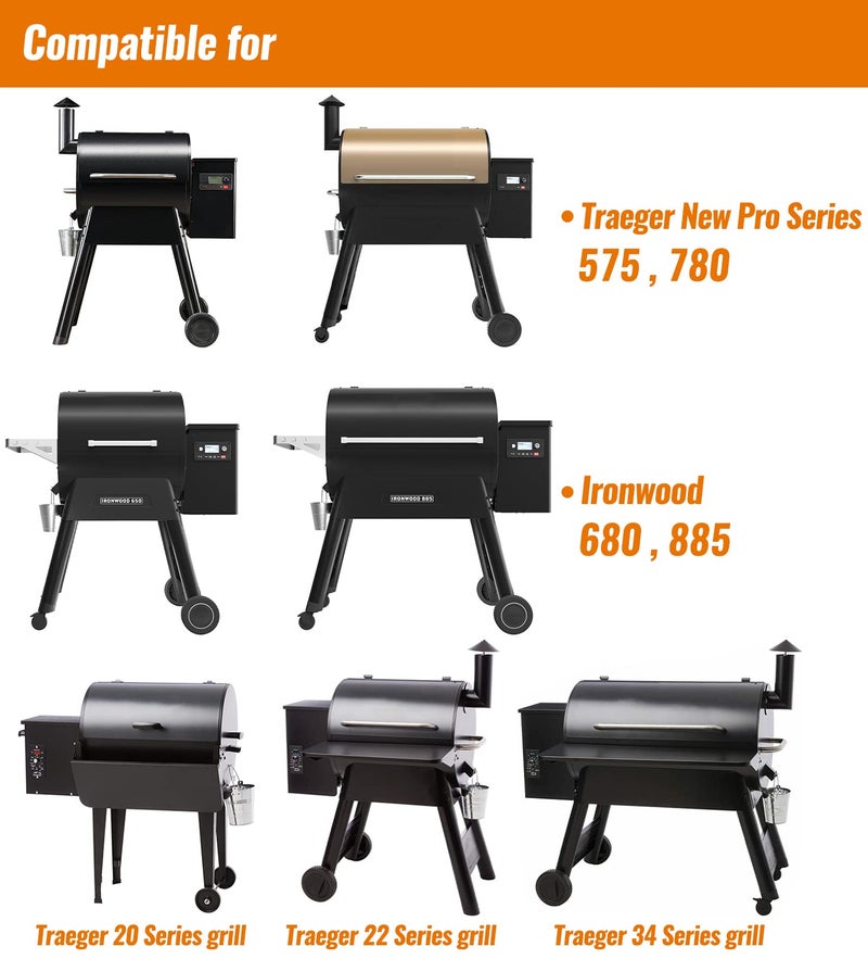 NUPICK 35 Pack BAC407 Grease Bucket Liner Compatible for Traeger Pro Series 575/780, 22/34 Series, Ironwood 650/885 Grills, Grill Accessories for Traeger, 4.9"" x 4.5"" - Image 2